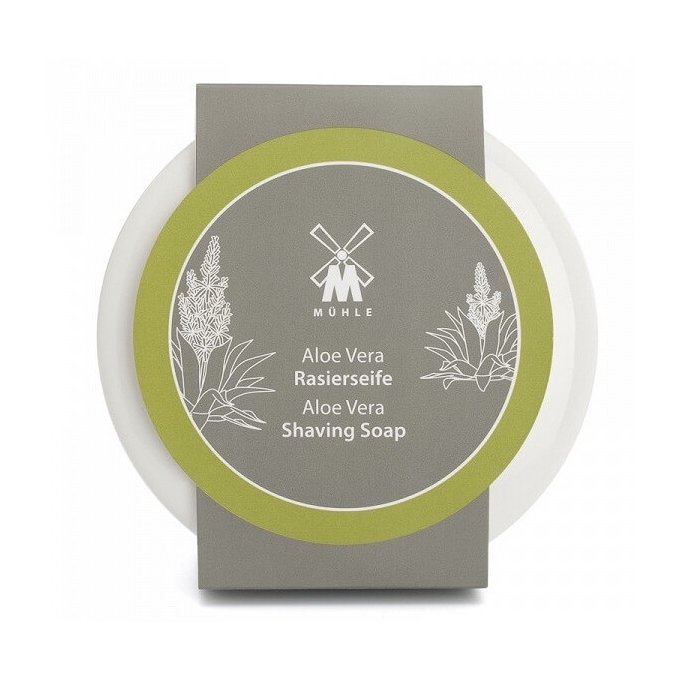 Mühle Aloe Vera mydlo na holenie v porcelánovej miske 65 g