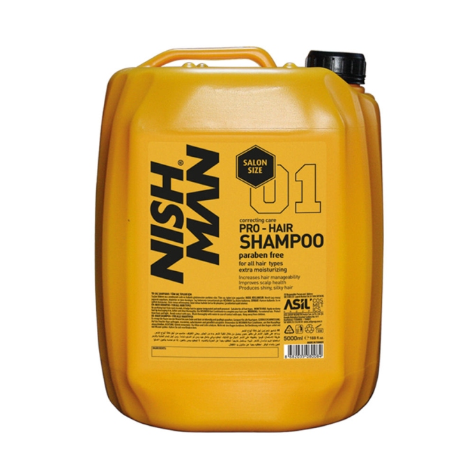 Nishman Pro-Hair Shampoo, šampón na vlasy 5l