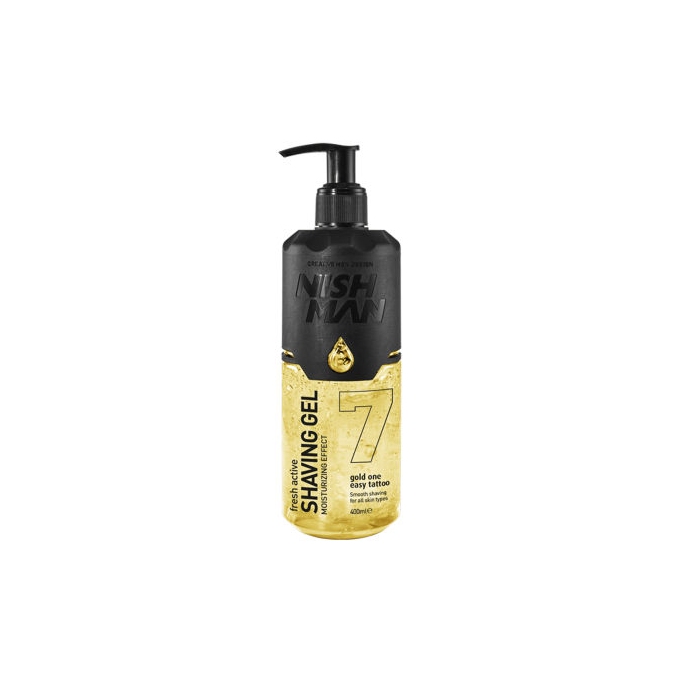 Nishman Gold One transparentný gél na holenie 400 ml