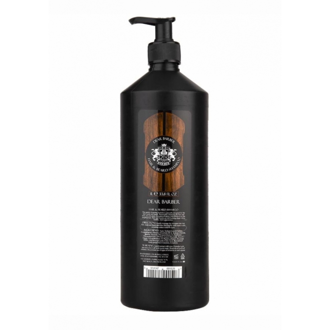 Dear Barber šampón na fúzy a vlasy 1000 ml