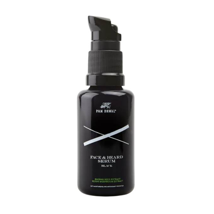 Pan Drwal Black výživné sérum na fúzy a pleť 30 ml