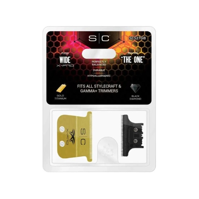 StyleCraft X-PRO WIDE GOLD + THE ONE DLC strihacie hlavice