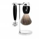 Mühle Vivo Black Pure Badger 3-dielna