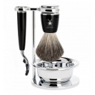 Mühle Rytmo Black Pure Badger Mach3 4-dielna