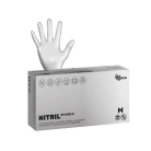 Espeon Nitril Sparkle nitrilové rukavice strieborné M