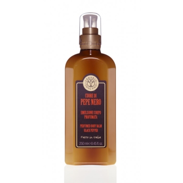 Erbario Toscano Telový balzam s čiernym korením 250 ml