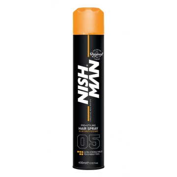 Nishman Ultra Strong lak na vlasy 400 ml