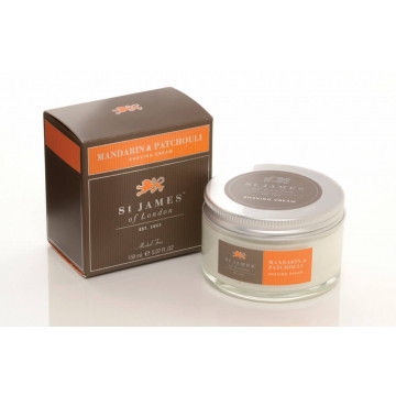 St James of London Mandarin & Patchouli, krém na holenie 150 ml