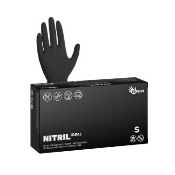 Espeon Nitril Ideal nitrilové rukavice čierne S