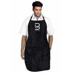 L3VEL3 čierna barber zástěra