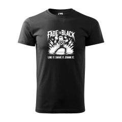 Fúzaté tričko Fade to Black